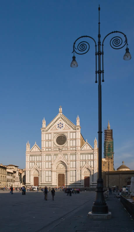 Basilica of the holy cross in Florence photo