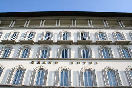 Hotel grand facade Florence photo