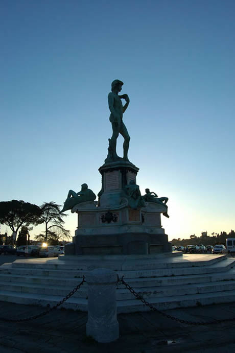 Michelangelo s david replica in Florence photo