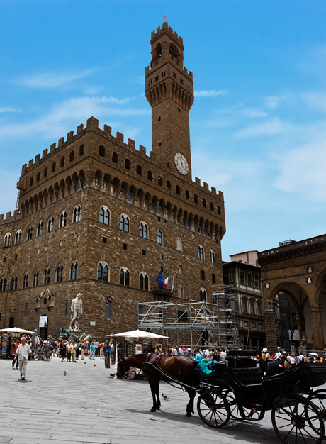 Palazzo vecchio the town hall of Florence photo