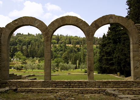 Roman amphitheatre near Florence photo