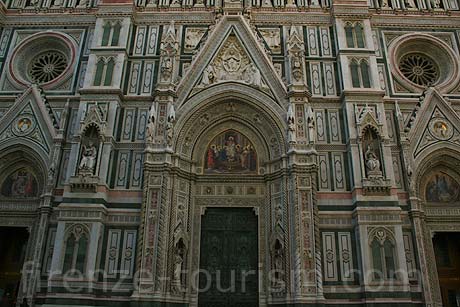 Santa maria del fiore church entrance Florence photo