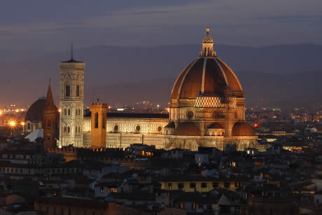 The duomo and city scape in Florence photo