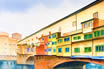 Ponte Vecchio The Old Bridge In Florence Hand Painted Illustration