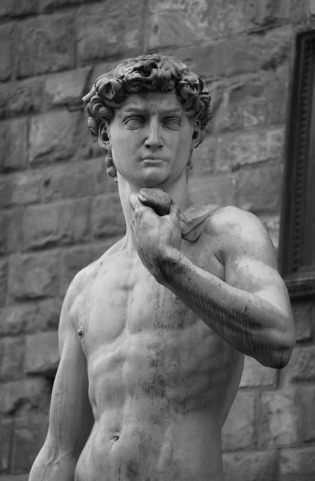 Célèbre statue de David par Michelangelo Florence photo