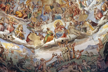 Fresque de la coupole de la cathédrale de Florence photo
