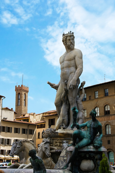 La fontana del Nettuno Firenze foto