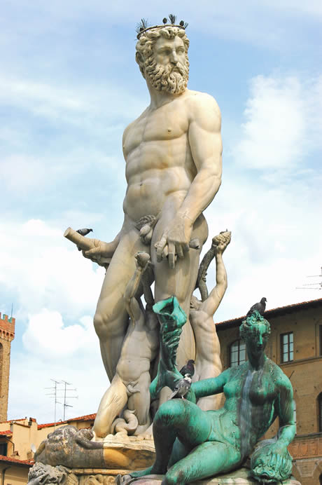 Statua di Nettuno a Firenze foto