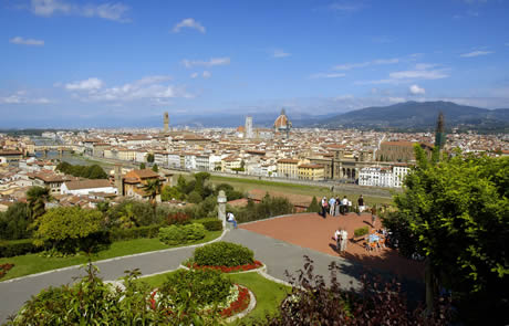 Florenta vazuta de la piazzale michelangelo foto